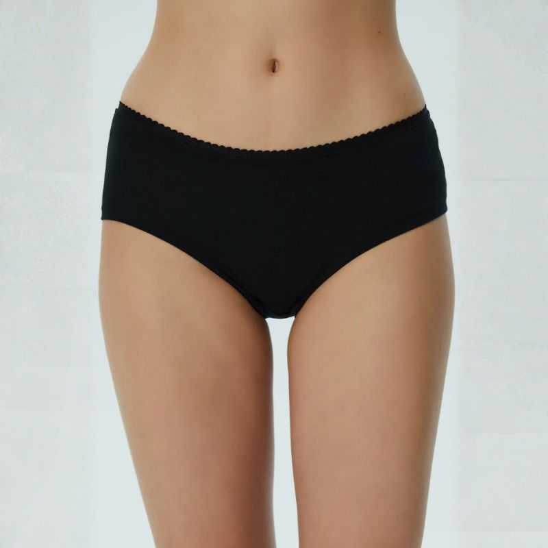 Shorty confortable avec dentelle - 95% coton bio - GOTS