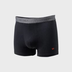 Boxer noir - 95% Coton bio - GOTS