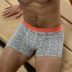 Boxer "SINAÏ" motif éthnique- 95% Coton bio - GOTS