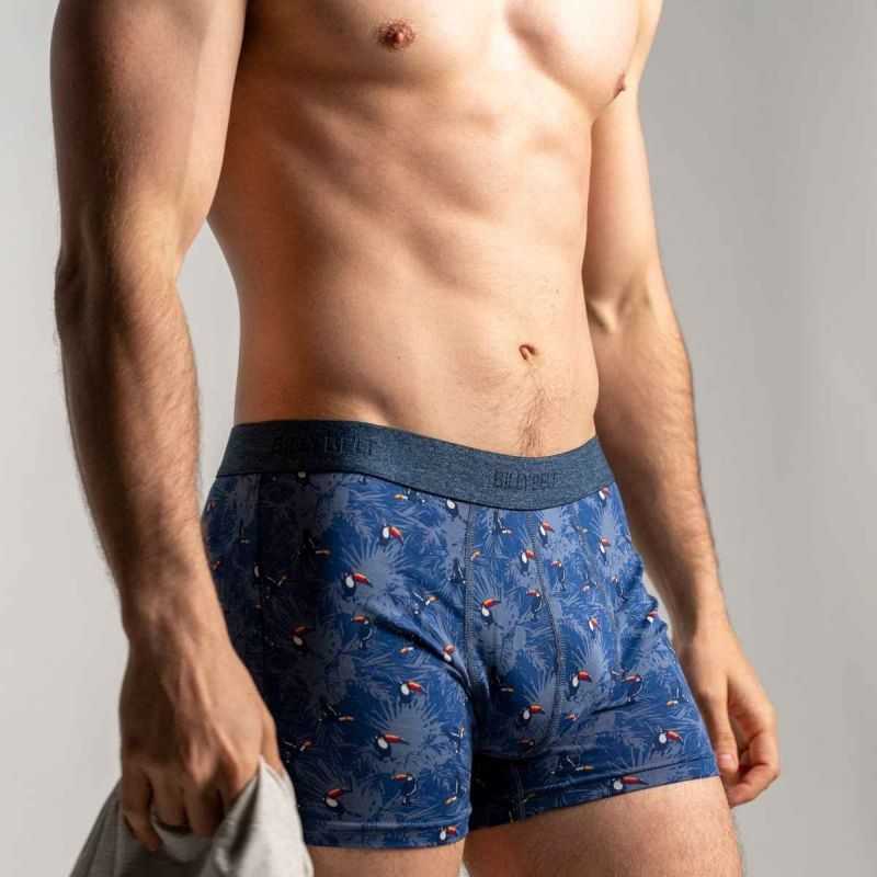 Boxer "TOCO" motif toucan - 95% Coton bio - GOTS