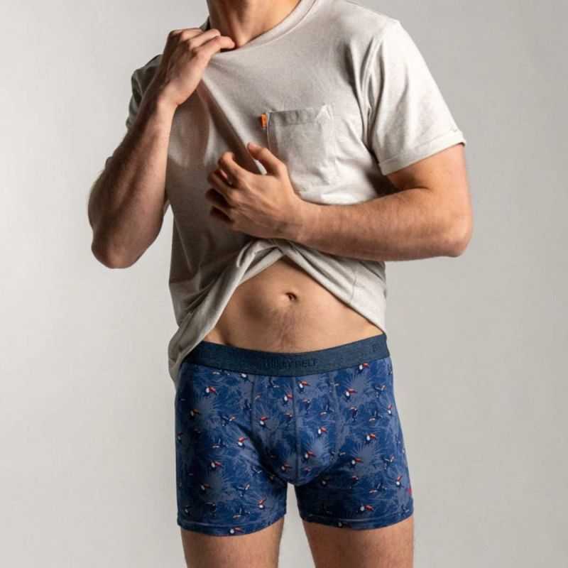 Boxer "TOCO" motif toucan - 95% Coton bio - GOTS
