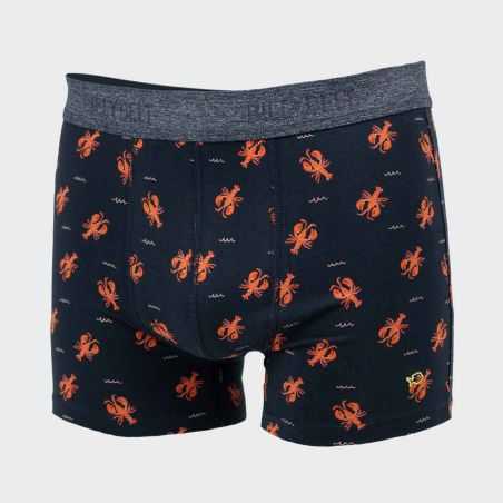 Boxer "LOBSTER" motif homard - 95% Coton bio - GOTS