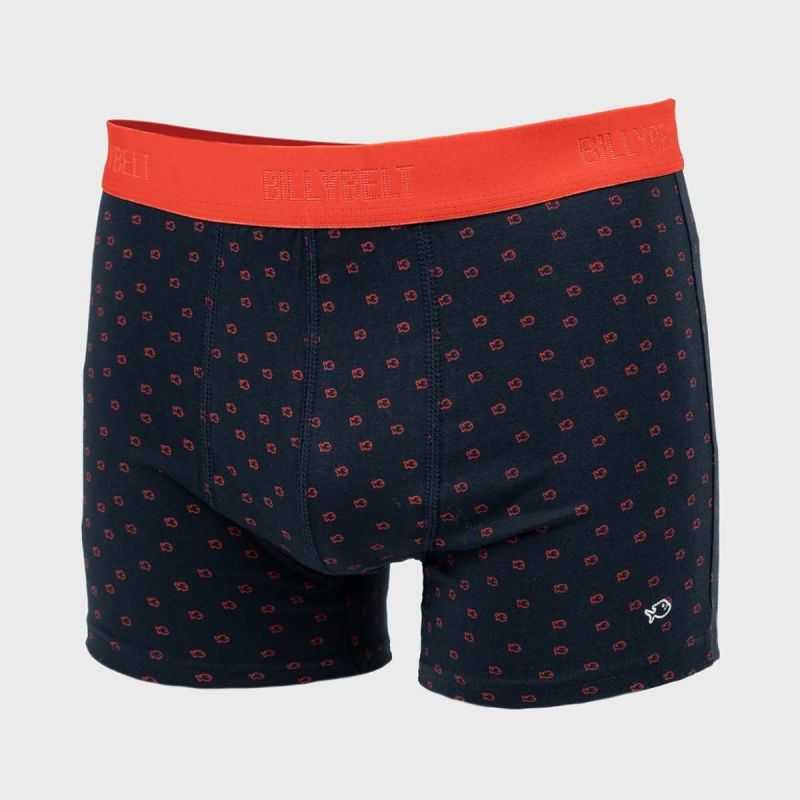 Boxer "BILLY RED" motif logo BILLYBELT - 95% Coton bio - GOTS