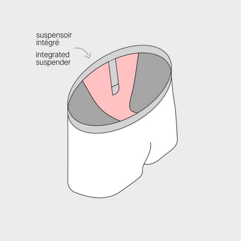 Caleçon "SEREGENTI" motif zèbre - 100% Coton bio - GOTS