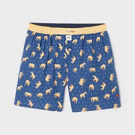 Caleçon "ELEPHANT DREAM" motif éléphant - 100% Coton bio - GOTS