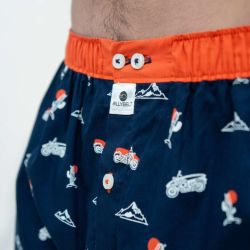 Caleçon "ROADTRIP" - 100% Coton bio - GOTS