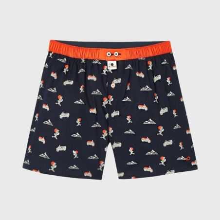 Caleçon "ROADTRIP" - 100% Coton bio - GOTS