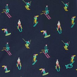 Caleçon "TOUT SCHUSS" motif ski - 100% Coton bio - GOTS