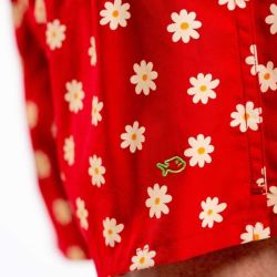 Caleçon "MARGHERITA" motif floral - 100% Coton biologique - GOTS