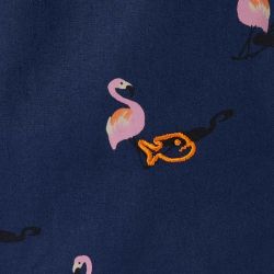 Caleçon "FLAMINGO" motif flamand rose - 100% Coton bio - GOTS