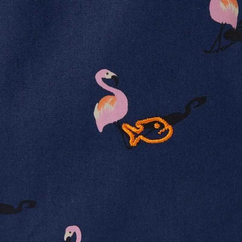 Caleçon "FLAMINGO" motif flamand rose - 100% Coton bio - GOTS