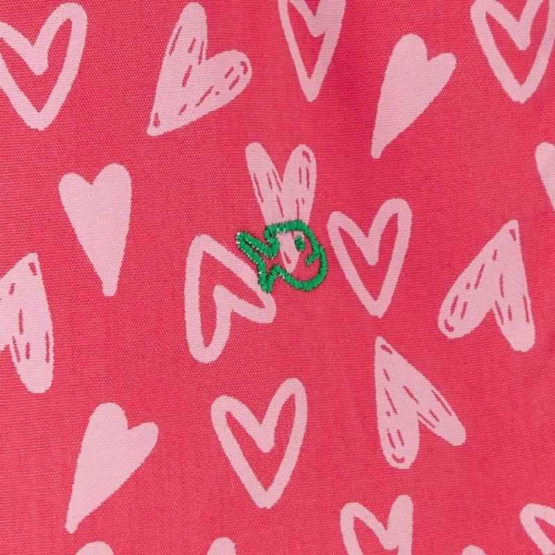 Caleçon "VALENTIN" motif coeur - 100% coton biologique GOTS