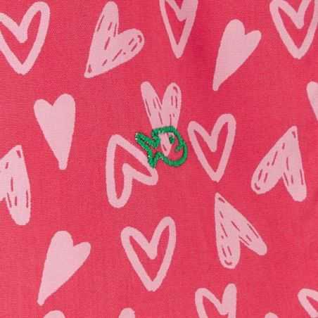 Caleçon "VALENTIN" motif coeur - 100% coton biologique GOTS