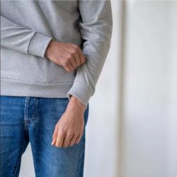 Sweatshirt poche poitrine - 100% Coton bio - GOTS