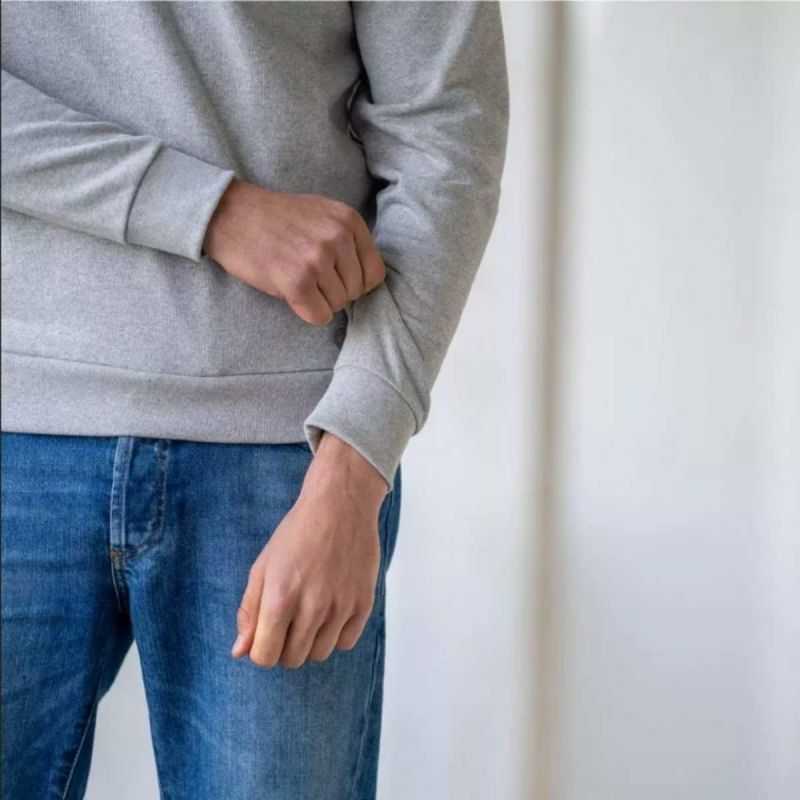 Sweatshirt poche poitrine - 100% Coton bio - GOTS