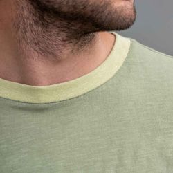 T-shirt "RINGER" jersey flammé - 100% Coton bio - GOTS