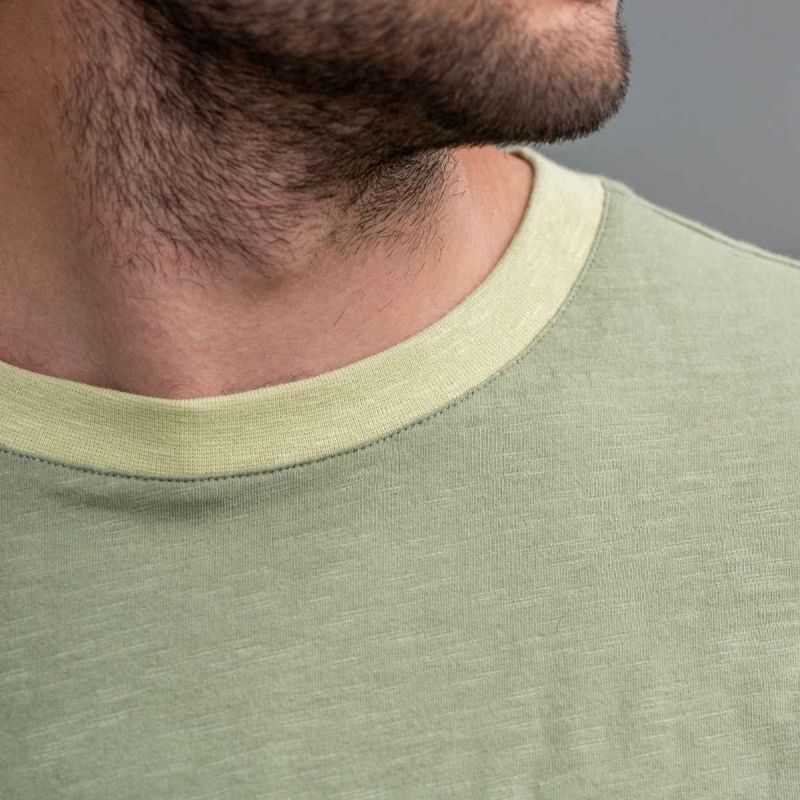 T-shirt "RINGER" jersey flammé - 100% Coton bio - GOTS