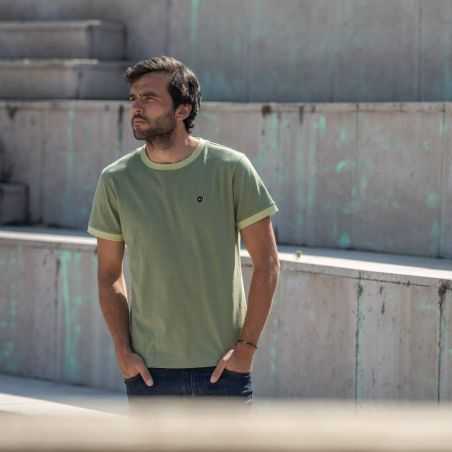 T-shirt "RINGER" jersey flammé - 100% Coton bio - GOTS