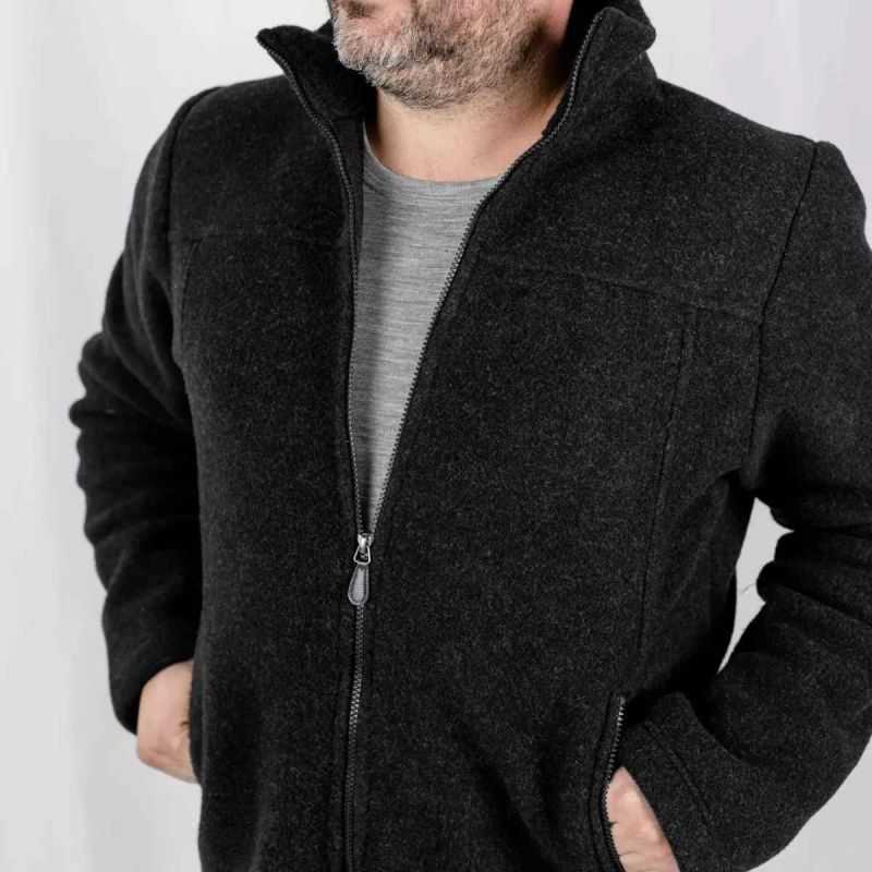 Veste polaire zippée homme - 100% Laine vierge bio - IVN BEST