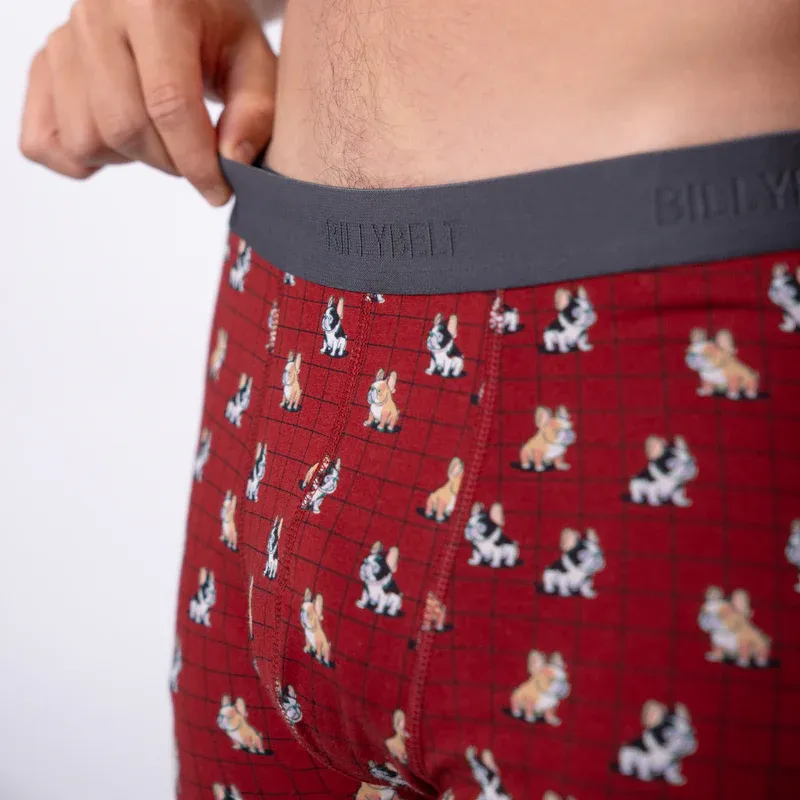 Boxer "MARCEL" motif chien - 95% Coton bio - GOTS