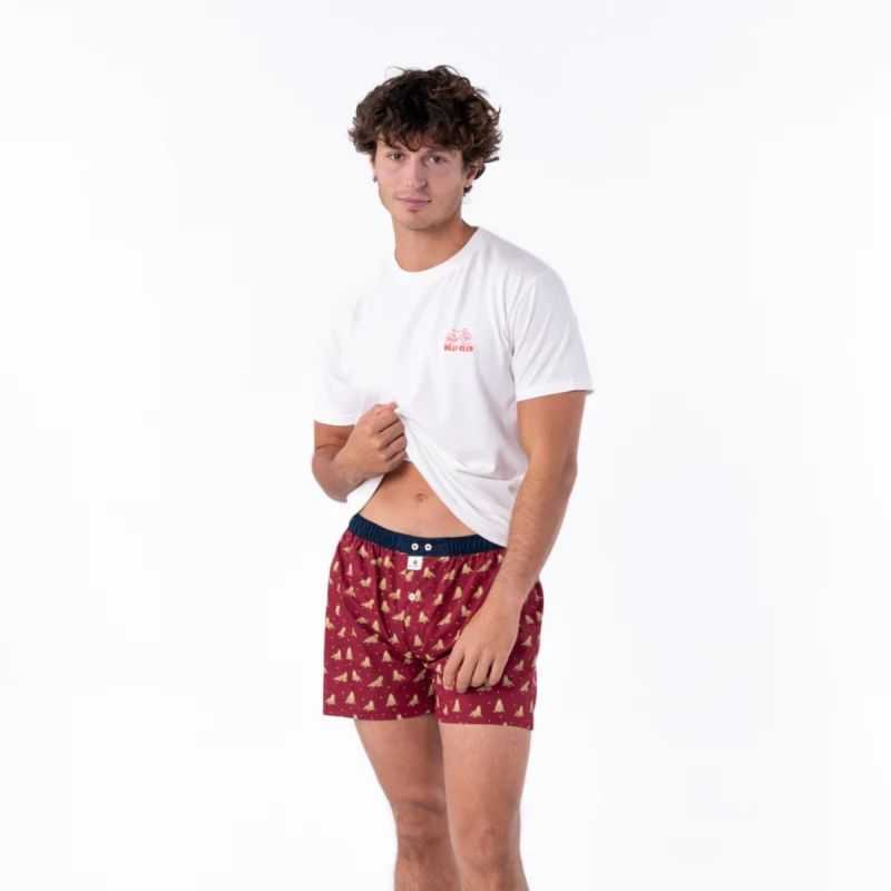 Caleçon "WALRUS" motif morse - 100% Coton biologique - GOTS