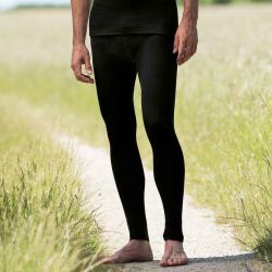 Caleçon long homme - 70% Laine vierge bio & 30% Soie - GOTS
