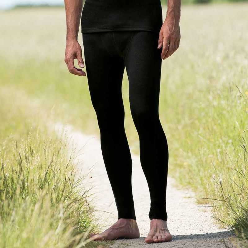 Caleçon long - 70% Laine vierge bio & 30% Soie - GOTS