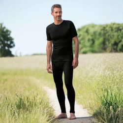 Caleçon long - 70% Laine vierge bio & 30% Soie - GOTS