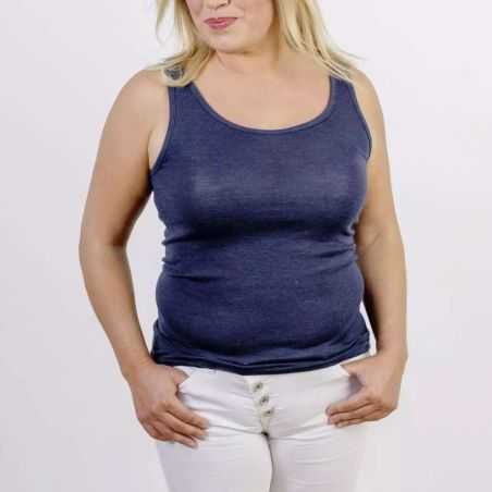 Débardeur maillot de corps - 70% Laine vierge bio & 30% Soie - GOTS