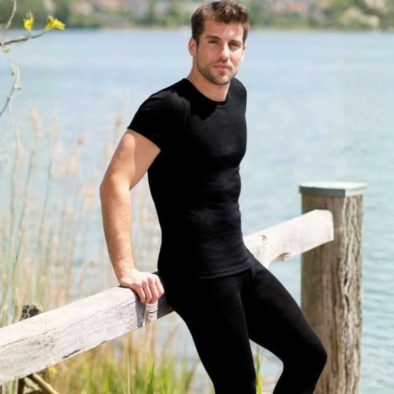 Tricot de peau manches courtes - 70% Laine vierge bio & 30% Soie - GOTS