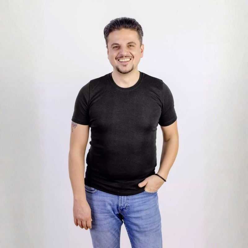 Tricot de peau manches courtes - 70% Laine vierge bio & 30% Soie - GOTS