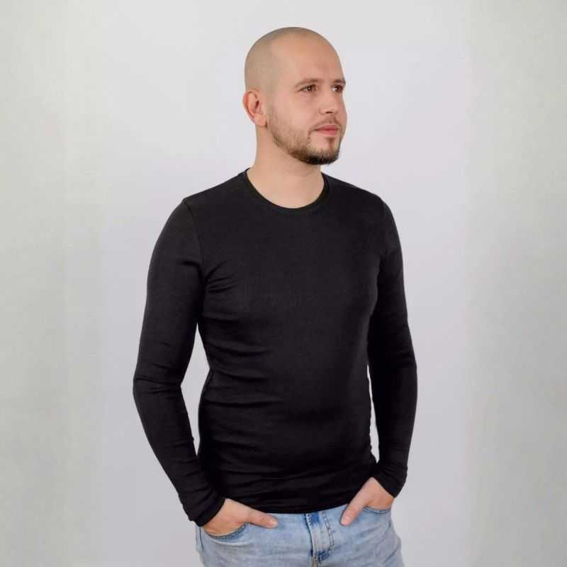 Tricot de peau manches longues - 70% Laine vierge bio et 30% Soie - GOTS