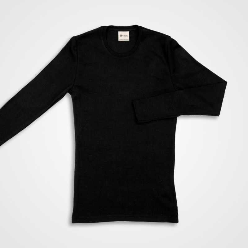 Tricot de peau manches longues - 70% Laine vierge bio et 30% Soie - GOTS