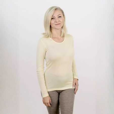 Tricot de peau manches longues - 70% Laine vierge bio 30% soie