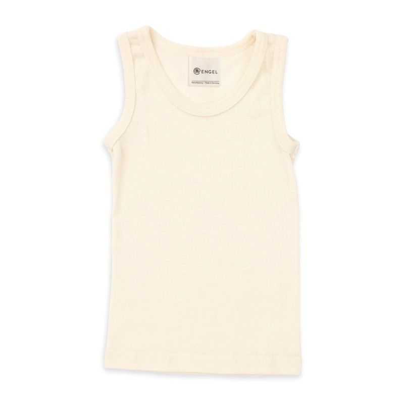 Tricot de peau enfant débardeur - 70% Laine vierge bio & 30% Soie - GOTS