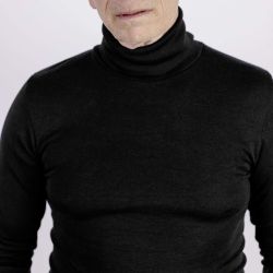 Sous-pull col roulé - 70% Laine vierge bio & 30% Soie