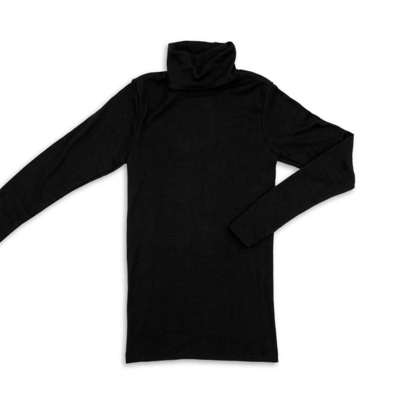 Sous-pull col roulé - 70% Laine vierge bio & 30% Soie