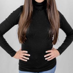 Sous-pull col roulé - 70% Laine vierge bio & 30% Soie