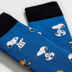 Chaussettes "Snoopy Blue" - Coton bio