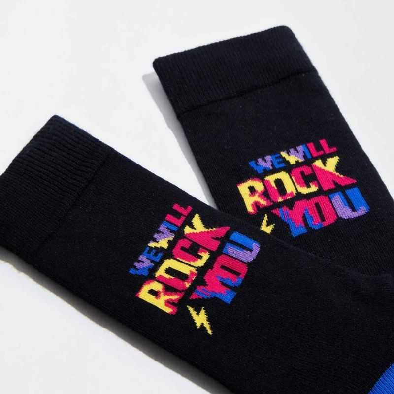 Chaussettes "We Will Rock You" - Coton bio