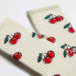 Chaussettes "Cerises" - Coton bio