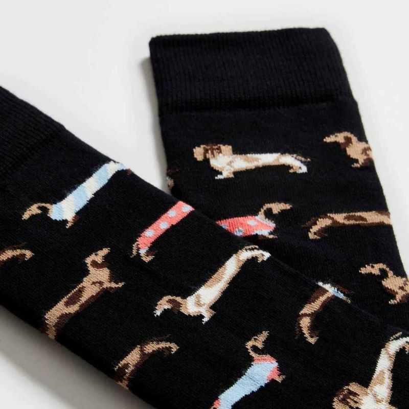 Chaussettes "Chiens Saucisses" - Coton bio