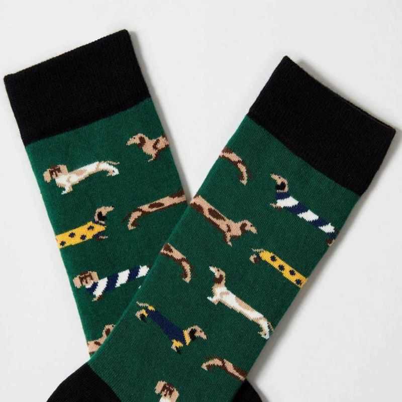 Chaussettes "Chiens Saucisses" - Coton bio