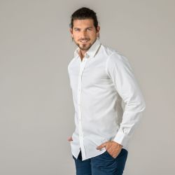 Chemise "PONTER" en sergé - 100% Coton bio