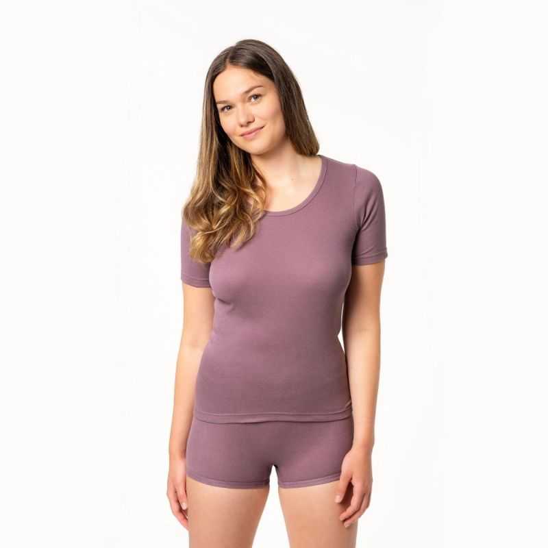 Haut manches courtes "JULIANE", 100% coton bio