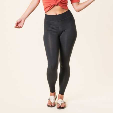 Leggings "LISA" ceinture large - 92% Coton bio - GOTS