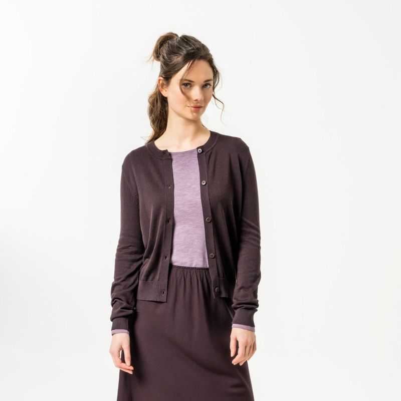 Cardigan "SCARA " - 100 % Coton bio GOTS