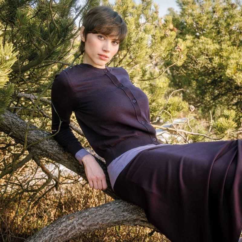 Cardigan "SCARA " - 100 % Coton bio GOTS