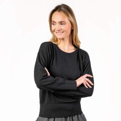 Pullover en tricot fin "UNDINE" – Coton bio et laine