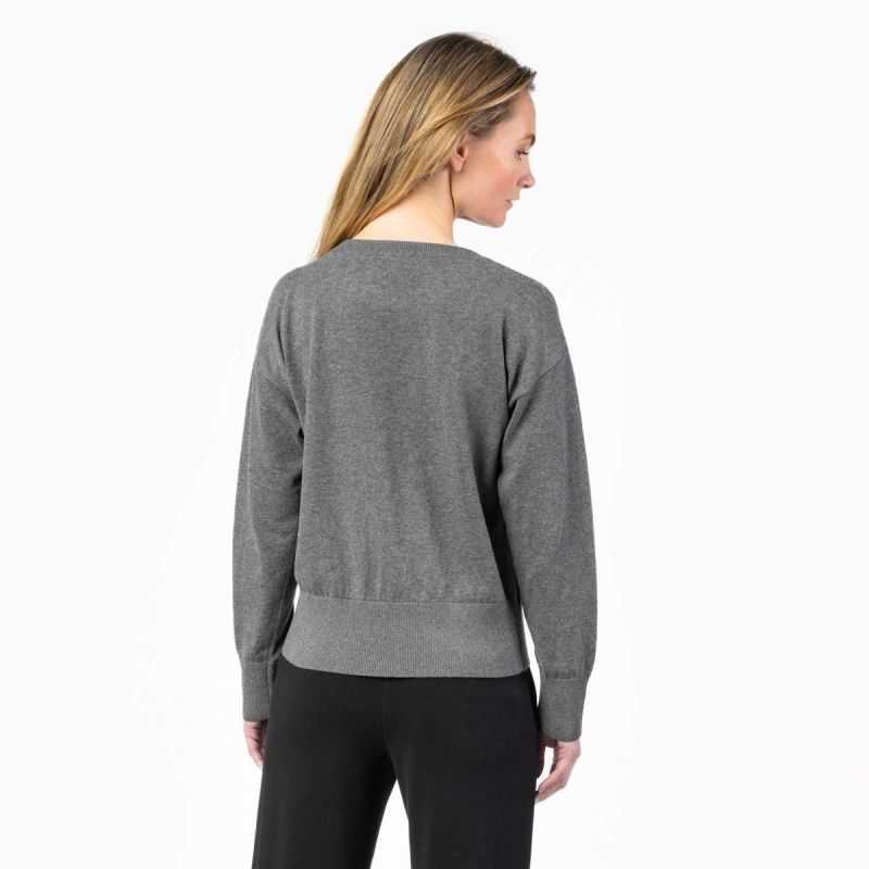 Pullover en tricot fin "UNDINE" – Coton bio et laine